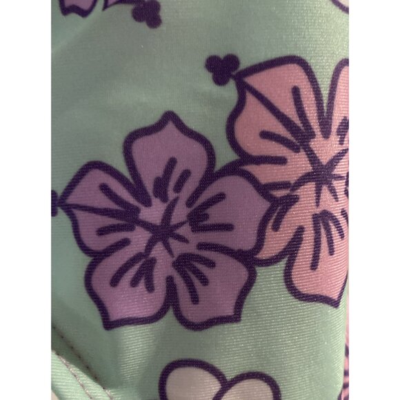 Hello Kitty By Sanrio Girls 1 Piece Swimsuit Bathingsuit Pink Green Size 4/5 - Picture 3 of 8